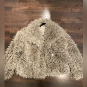 Faux fur jacket